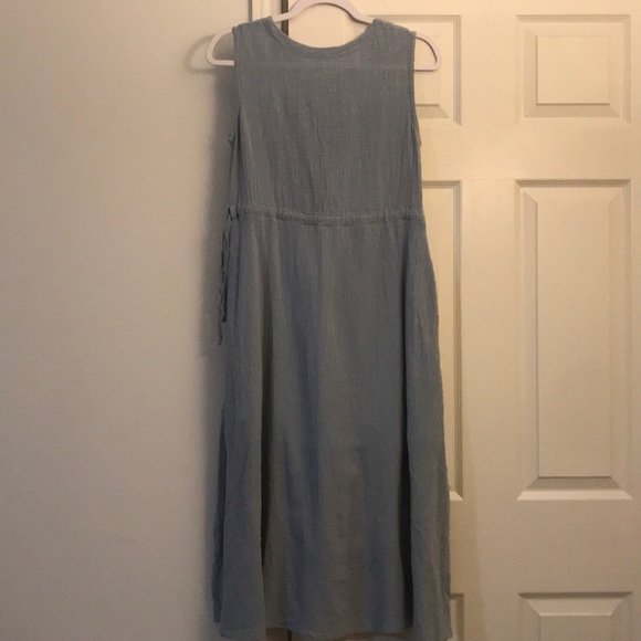 Light Blue Flax Dress - Picture 5 of 5